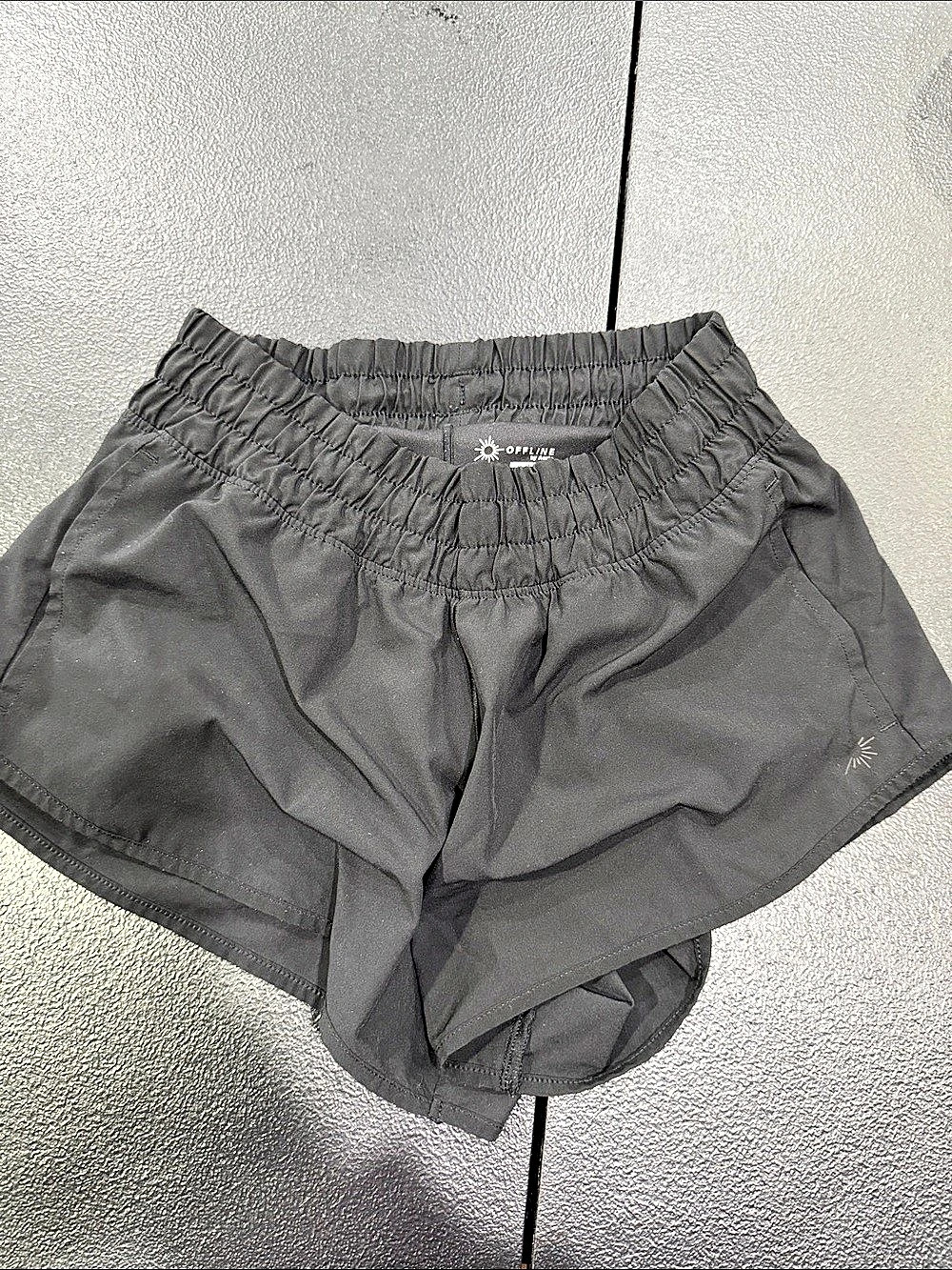Offline by Aerie Real Good Athletic Shorts in Black Size XXS Like New